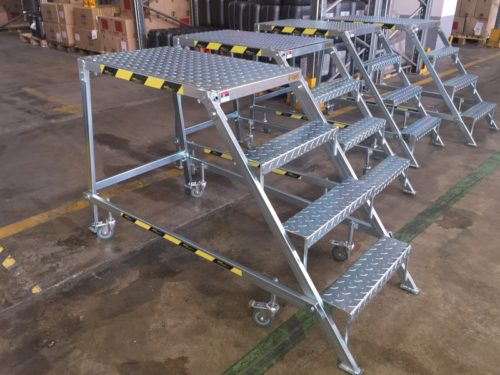 Radne merdevine sa automatski blokiranjem