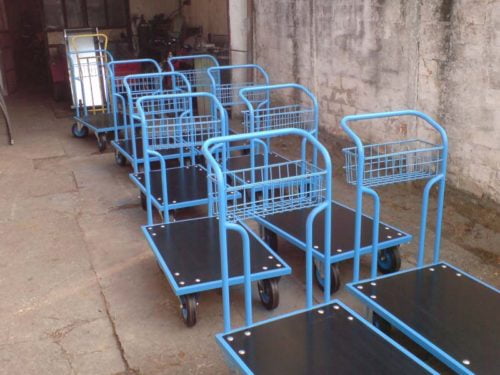 Kolica sa platformom i korpom