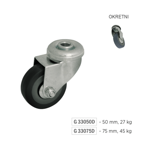 avito - transportni tocak - okretni, G33050D, G33075D